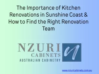 Kitchen Renovations in Sunshine Coast