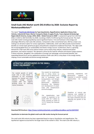 $92.8 Billion by 2028: Small-Scale LNG Market Poised for Significant Growth