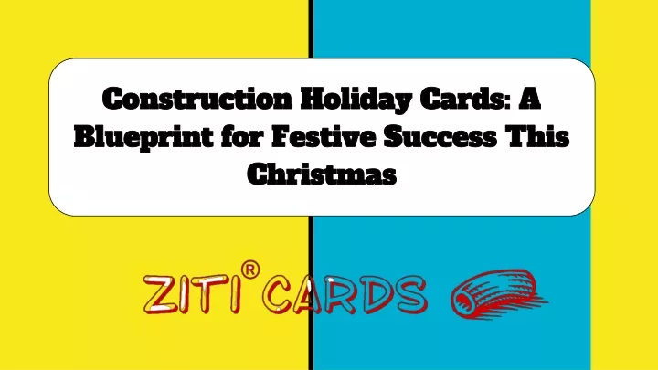 construction holiday cards a blueprint