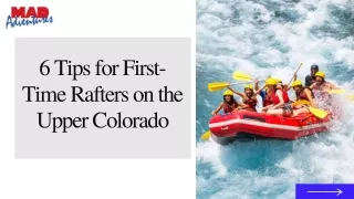 6 Tips for First-Time Rafters on the Upper Colorado