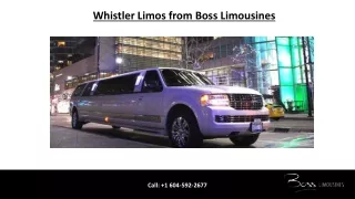 Whistler Limos from Boss Limousines