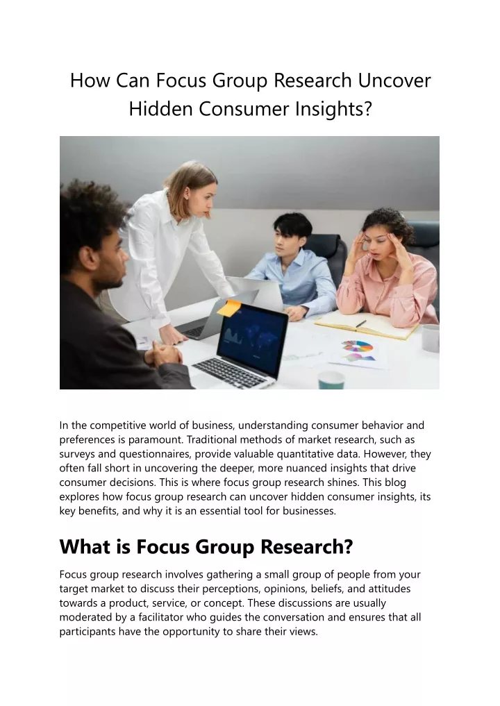 how can focus group research uncover hidden