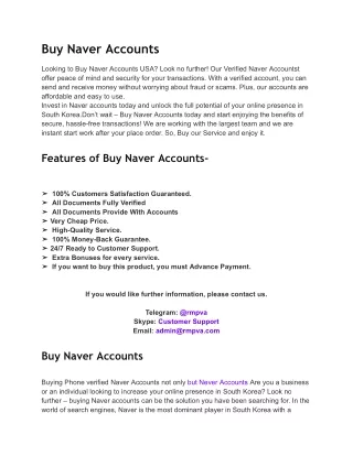 Buy Naver Accounts__rmpva