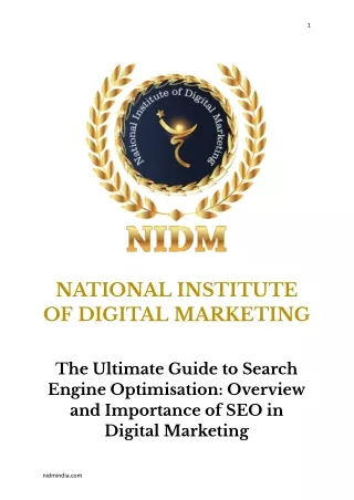 Importance of SEO in Digital Marketing
