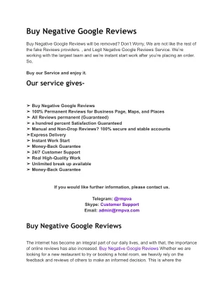Buy Negative Google Reviews__rmpva
