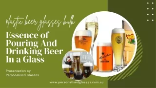 Essence of Pouring And Drinking Beer In a Glass