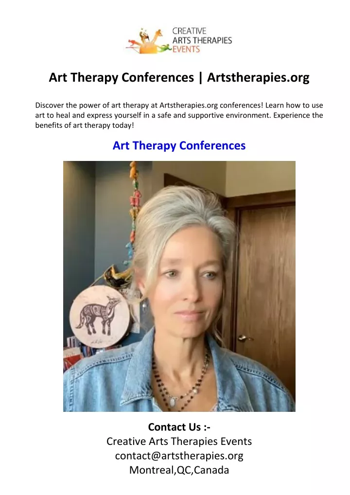 art therapy conferences artstherapies org