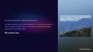 elevated experiences skywalk adventures