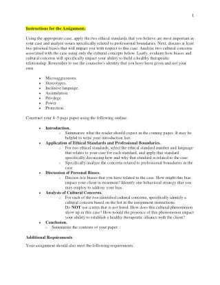 Ethical Standards Paper Answer