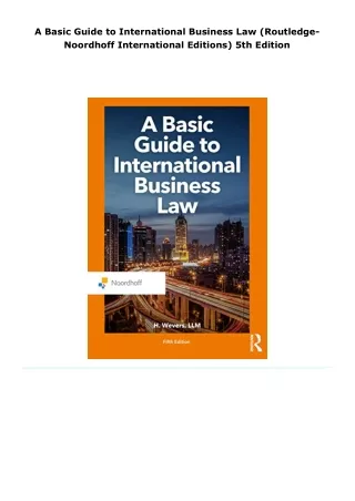 read a basic guide to international business law (routledge-noordhoff