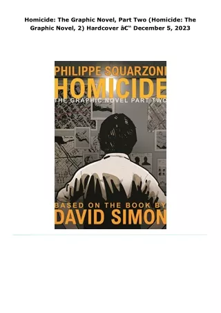 read homicide: the graphic novel, part two (homicide: the graphic nove
