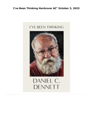 read i've been thinking     hardcover â€“ october 3, 2023