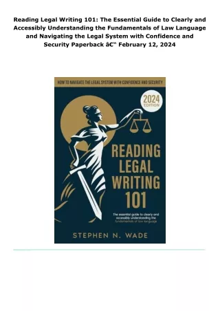 read reading legal writing 101: the essential guide to clearly and acc