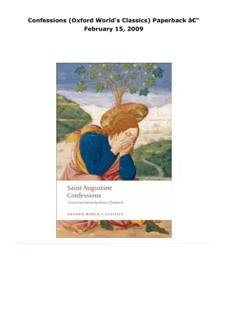 read confessions (oxford world's classics)     paperback â€“ february