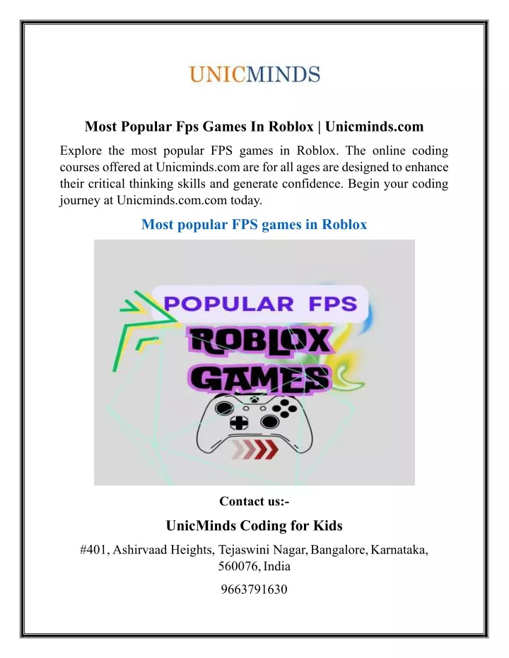 most popular fps games in roblox unicminds com