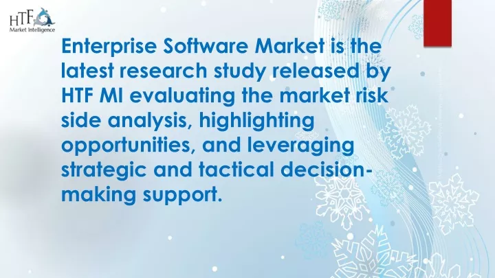 enterprise software market is the latest research