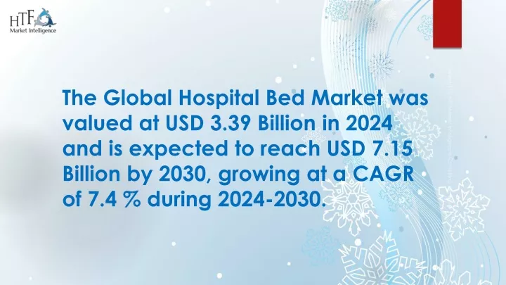 the global hospital bed market was valued