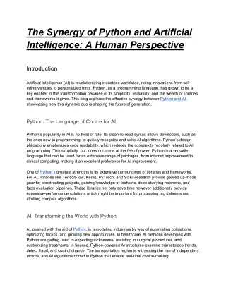 python and ai