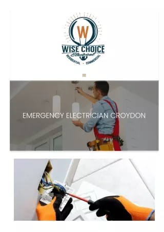 Emergency Electrician Croydon