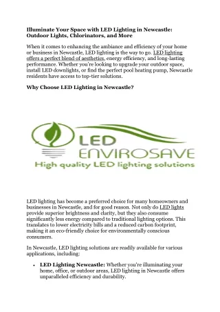 illuminate your space with led lighting