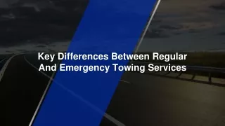 key differences between regular and emergency