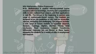 MMDU-Online Learning