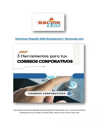 Dominican Republic Web Development | Nacionads.com