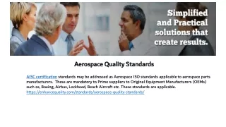 aerospace quality standards