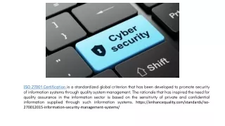 Best ISO 27001 Certification