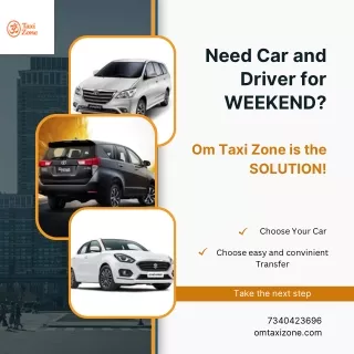 need car and driver for weekend