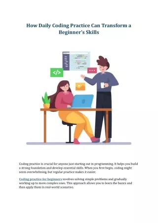How Daily Coding Practice Can Transform a Beginner