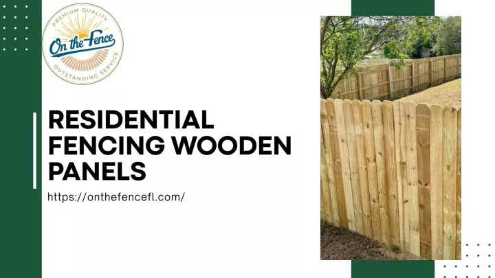 residential fencing wooden panels