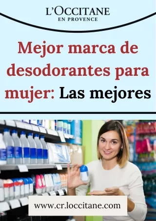 Mejor marca de desodorantes para mujer Las mejores