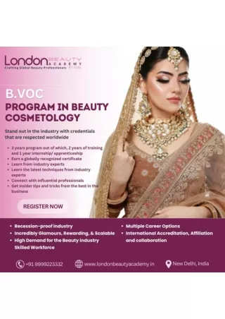 Enroll in India's Top Beauty Academy for a B.VOC in Cosmetology