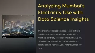 Analyzing Mumbai’s Electricity Use with Data Science Insights