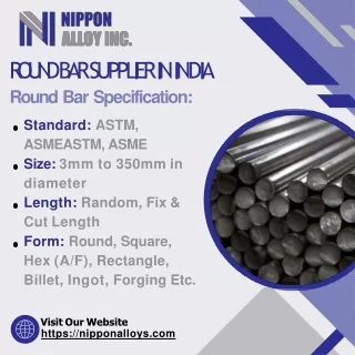 Round Bar | Alloy Round Bar | Inconel Round Bar | Monel Round Bar-Nippon Alloys