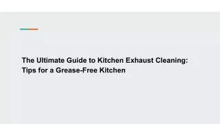 Tips for a Grease-Free Kitchen