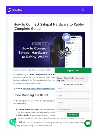 How to Connect Safepal Hardware to Rabby
