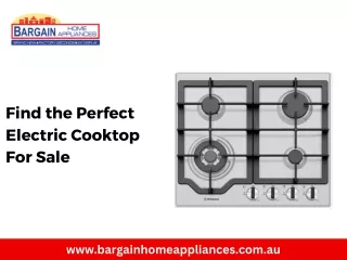 Find the Perfect Electric Cooktop For Sale