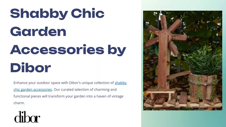 shabby chic garden accessories by dibor