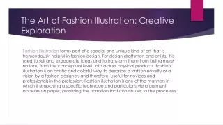 The Art of Fashion Illustration: Creative Exploration