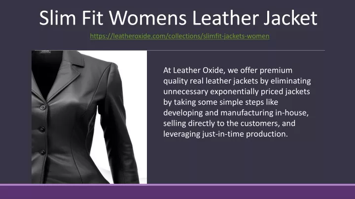 https leatheroxide com collections slimfit jackets women