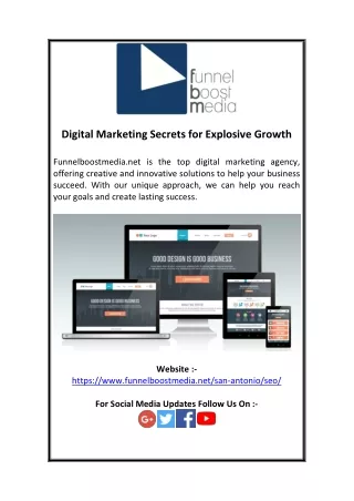 Digital Marketing Secrets for Explosive Growth