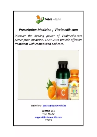 Document1.docxPrescription Medicine  Vitalmedik.com