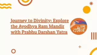 Ayodhya Ram Mandir Tour Package: Experience the Divine Journey