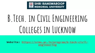 B.Tech. in Civil Engineering Colleges in Lucknow