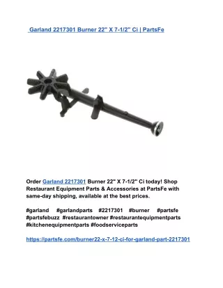 Garland 2217301 Burner 22_ X 7-1_2_ Ci _ PartsFe