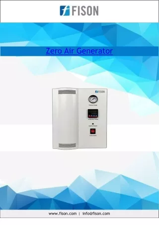 zero air generator
