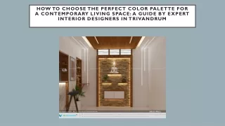 How to Choose the Perfect Color Palette for a Contemporary Living Space: A Guide