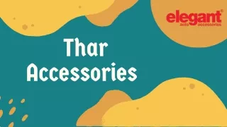 Thar Accessories